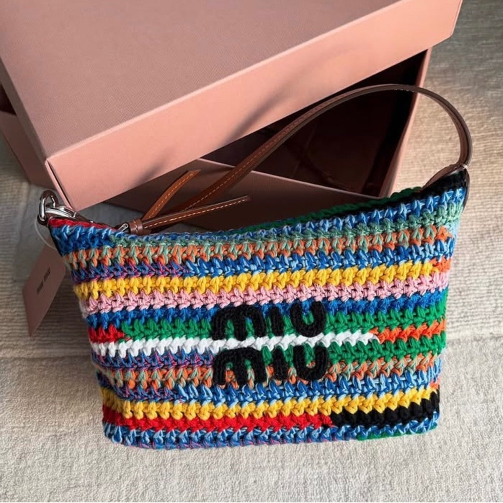 Miu Miu Multicolor Crochet Women's Bag
